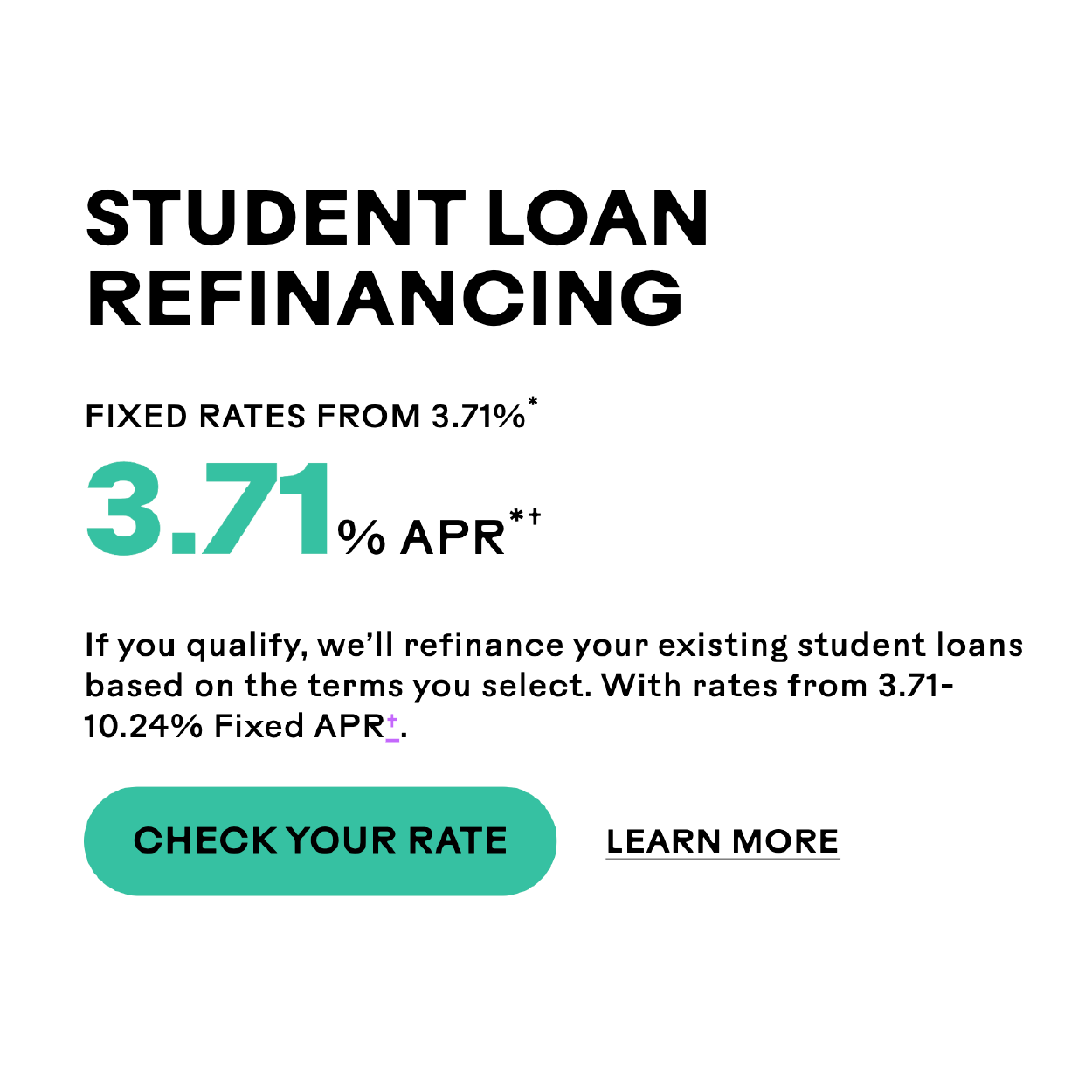 Splash Financial — Student Loan Refinancing ad